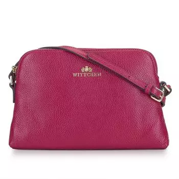 Женская сумка через плечо из кожи трапециевидной формы