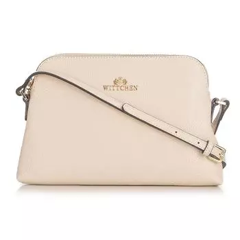 Женская сумка через плечо из кожи трапециевидной формы