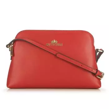 Женская сумка через плечо из кожи трапециевидной формы