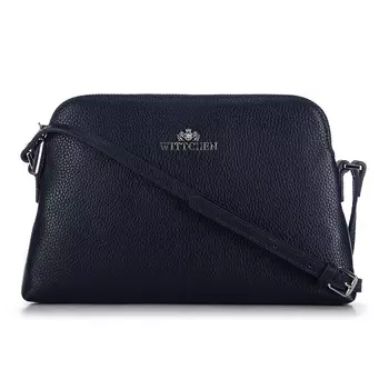 Женская сумка через плечо из кожи трапециевидной формы