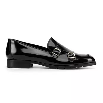 Женские монки из лакированной кожи