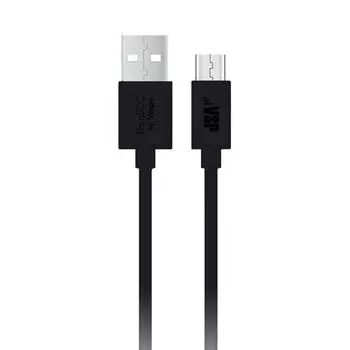 Дата кабель USB-micro USB 1м, черный, BoraSCO VSP