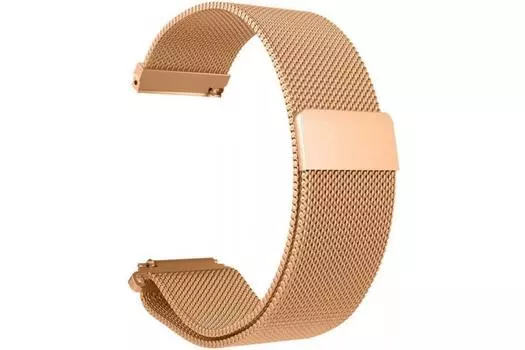 Миланский сетчатый браслет для Mi Amazfit Bip Metal Gold (Магнитный замок)