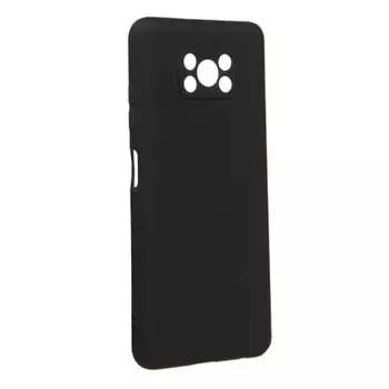Накладка Silicon Microfiber DF для Poco X3 Черный