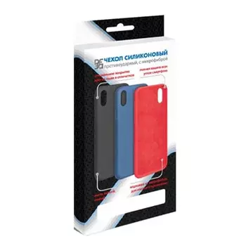 Накладка Silicon Microfiber DF для Samsung Galaxy A12 Красный