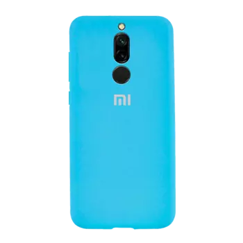 Накладка Silicone Case для Xiaomi Redmi 8 (Светло-синий)