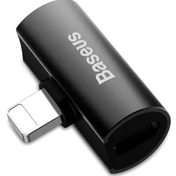 Адаптер Baseus CAL46-01 Lightning Male - 2*Lightning Female L46 Black