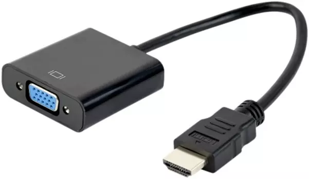 Адаптер Filum FL-A-HM-VGAF-mjack-0.15M 0.15 м., разъемы: HDMI A male-VGA female-mini jack female, пакет