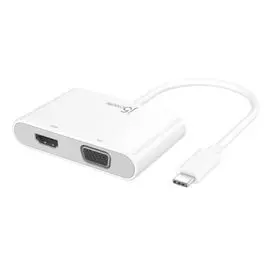 Адаптер j5create JCA175 USB-C to HDMI &amp; VGA Adapter with USB 3.0/Power Delivery