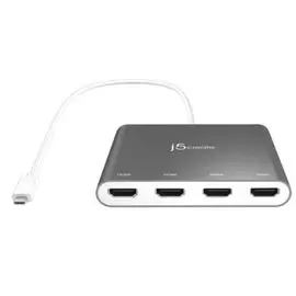 Адаптер j5create JCA366 USB-C to 4-Port HDMI