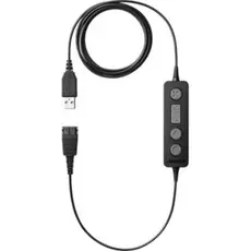 Адаптер Jabra LINK 260 260-09 адаптер QD на USB, Plug/Play соединение для подключения проводных QD-гарнитур к софтфону, управление вызовом на шнуре