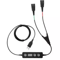 Адаптер Jabra Link 265 265-09 для обучения Supervisor Y-шнур, USB на 2xQD, модуль управления и mute на шнуре