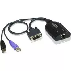 Адаптер KVM Aten KA7166-AX KVM DVI-D USB, 50 метр., 1xUTP Cat5e, для подкл.комп.к перекл.KH15xxA/KH15xxAi/KL15xxAi/KH25xxA/KN21xxx/41xxx/11xxv/KMxx32,