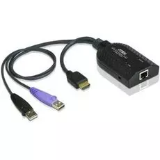 Адаптер KVM Aten KA7168-AX KVM HDMI USB, 50 метр., 1xUTP Cat5e, для подкл.комп.к перекл.KH15xxA/KH15xxAi/KL15xxAi/KH25xxA/KN21xxx/41xxx/11xxv/KMxx32,