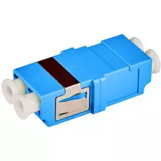 Адаптер Lanmaster LAN-2LCS/NF-AM-OM3 оптический LC, OM3, корпус SC без фланцев, дуплексный