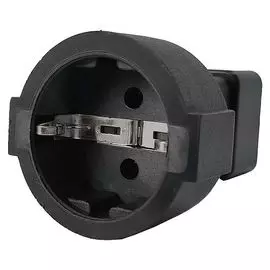 Адаптер Lanmaster LAN-PPS/20-BK переходной, розетка Schuko - вилка C20, 220В, 16А, черный