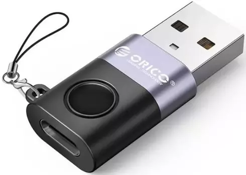 Адаптер Orico ORICO-WAC-BK-BP OTG для телефона, USB-C(f)/USB-A(m), USB 2.0, черный