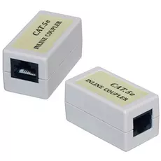 Адаптер проходной Cabeus CA-8P8C-C5e-WH кат. 5е, RJ-45(8P8C)