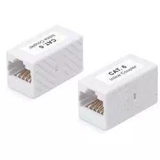 Адаптер проходной Cabeus CA-8p8c-C6 RJ45-RJ45/8p8c, кат 6, неэкранированный