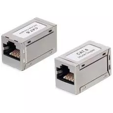 Адаптер проходной Cabeus CA-8p8c-C6-SH RJ45-RJ45/8p8c, кат 6, экранированный