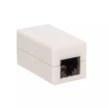 Адаптер проходной EKF TRC-INLC-2RJ45-5EUTP-WH TERACOM Cat.5E неэкран. RJ45-RJ45 белый