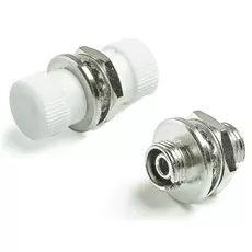 Адаптер проходной Hyperline FA-S00Z-FC/FC-N/WH-SL FC-FC, SM/MM, simplex, корпус металл, белые колпачки