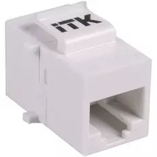 Адаптер проходной ITK CS7-1C5EU кат.5E UTP, RJ45-RJ45, тип Keystone Jack