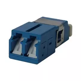 Адаптер проходной Lanmaster LAN-2LCS/SH-AM-SM LC SM, со шторкой, корпус SC, дуплексный