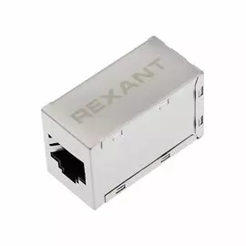 Адаптер проходной Rexant 03-0109 RJ-45(8P-8C), FTP экранированный, категория 6, (гнездо-гнездо)