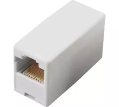 Адаптер проходной Rexant 06-0111-A сетевой LAN, (гнездо 8Р8С (Rj-45) - гнездо 8Р8С (Rj-45))
