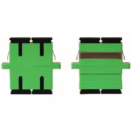 Адаптер проходной TELCORD AD-SC/APC-DX-GN оптический, duplex SC/APC, корпус зеленый