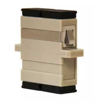 Адаптер проходной TELCORD AD-SC/MM-DX-GY оптический, duplex SC/MM, корпус серый