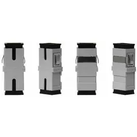 Адаптер проходной TELCORD AD-SC/MM-w/o-GY оптический, simplex SC/MM, без фланца, корпус серый