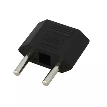 Адаптер Rexant 11-1042 сетевой (переходник) с Евро А/F на тонкую вилку С1 плоский «Тефаль» 6А б/з черный