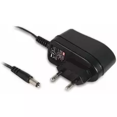 Адаптер сетевой Mean Well GSM06E12-P1J медицинский, 6Вт, вход 85...264B AC 47...63 Гц, 120...370B DC, выход 12B/0.5A, изоляция 4000B AC, 32x66x42.5мм,