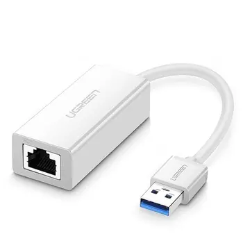 Адаптер UGREEN 20255 USB 3.0 Gigabit Ethernet, белый