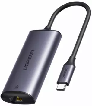 Адаптер UGREEN CM275 70446 USB Type-C to RJ45 2.5G, цвет: серый космос