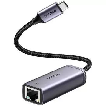 Адаптер UGREEN CM483 40322_ USB-C Gigabit Ethernet, серый