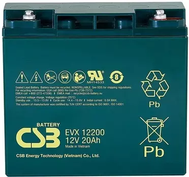 Аккумулятор CSB EVX12200 12В, 20Ач