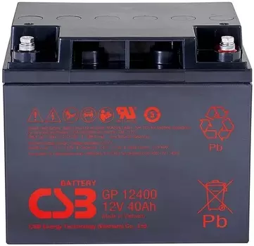 Аккумулятор CSB GP12400 12В, 40Ач
