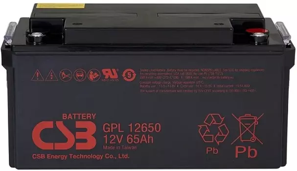 Аккумулятор CSB GPL12650 12В, 65