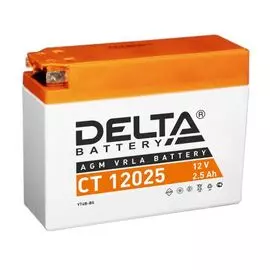 Аккумулятор Delta CT 12025 12В, 2.5Ач, battery replacement YTX4B-BS