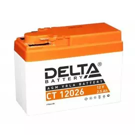 Аккумулятор Delta CT 12026 12В, 2.5Ач, battery replacement YTX4A-BS