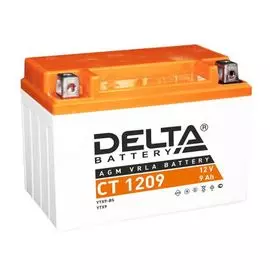 Аккумулятор Delta CT 1209 12В, 9Ач, 152х87х107мм, battery replacement YTX9-BS