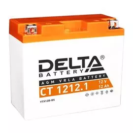 Аккумулятор Delta CT 1212.1 12В, 12Ач, battery replacement YT12B-BS