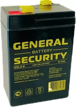 Аккумулятор General Security GSL5-6
