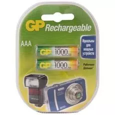 Аккумулятор GP 100AAAHC 1.2V, 1000mAh, 2шт, size AAA