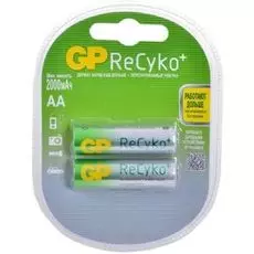 Аккумулятор GP Recyko 210AAHCB 1.2V, 2000mAh, 2шт, size AA, NiMH