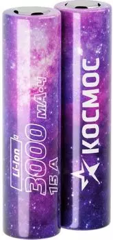 Аккумулятор Космос KOC18650Li30UL20CS2 литий-ионный, 18650, 3000 мАч