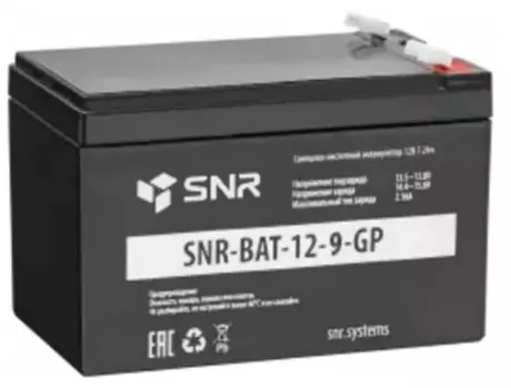 Аккумулятор SNR SNR-BAT-12-9-GP cвинцово-кислотный 12 В 9 Ач